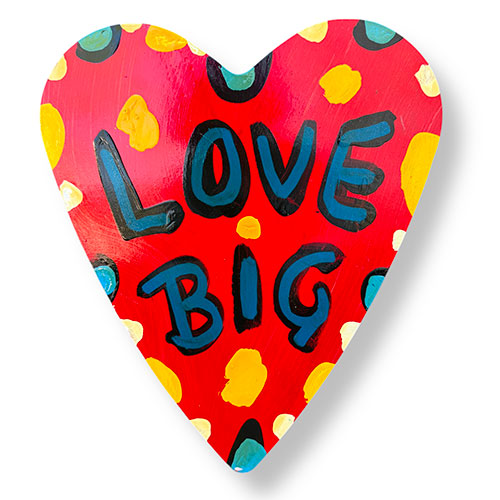BeBo 12"x14" Love Big Painted Heart WP6128